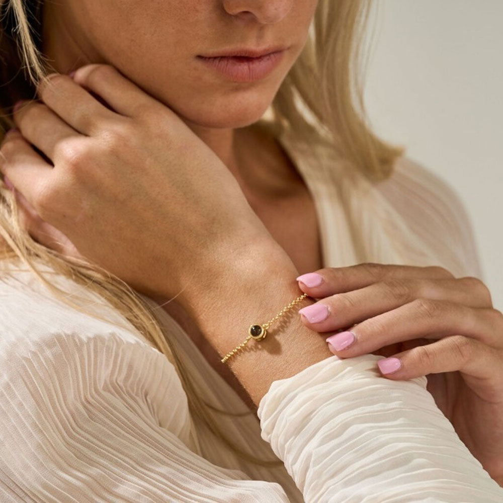 Bubble projection bracelet best sterling silver photo projection bracelet for her