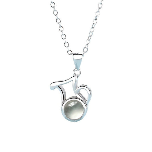 Custom Best Constellation Photo Projection Necklace sterling silver with gift box